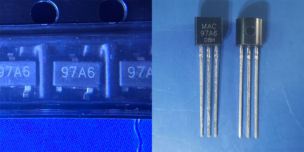 MAC97A6 四象限雙向可控硅 0.8A國產(chǎn)可控硅